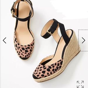 New! LOFT Outlet Leopard Wedge